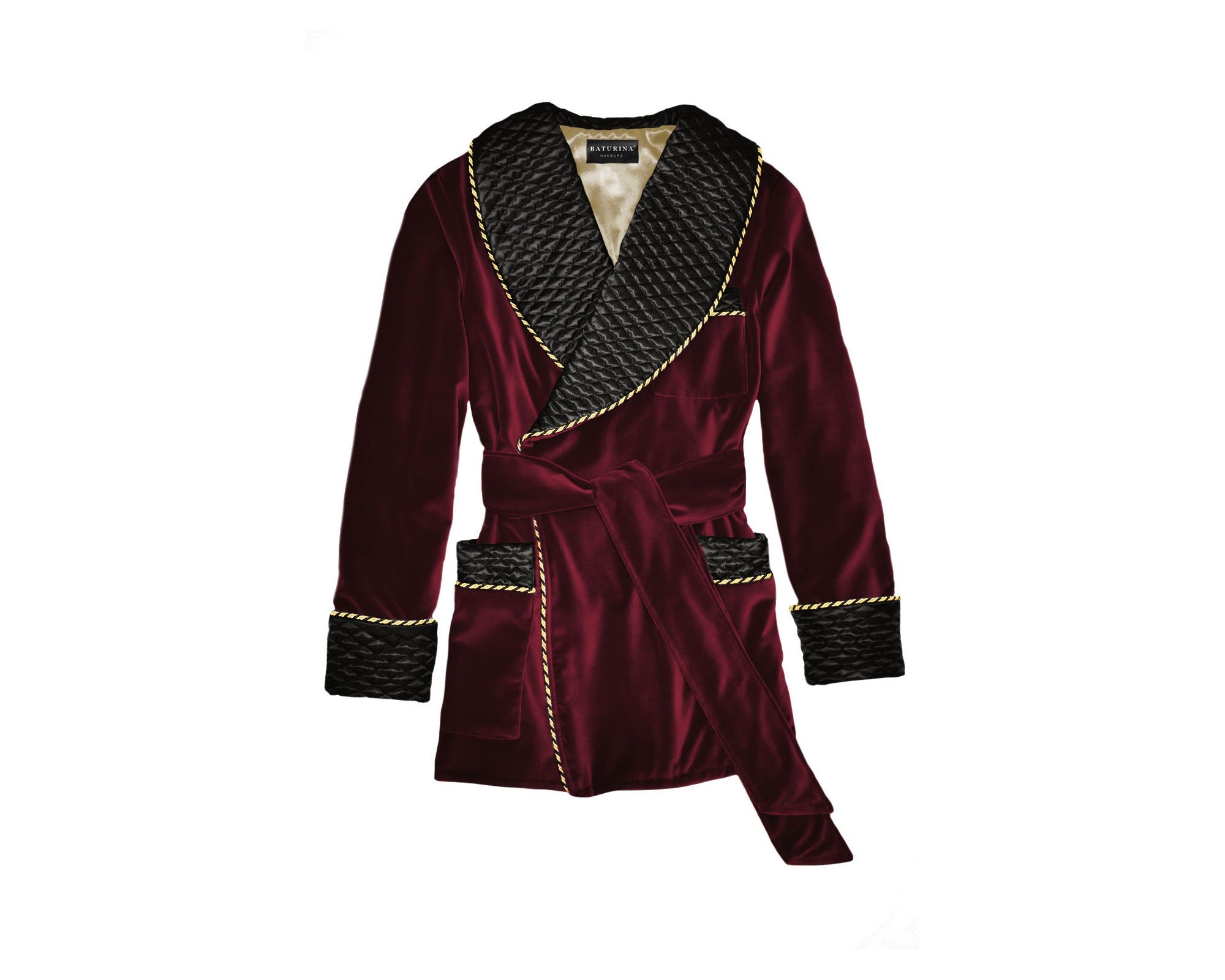 Red smoking best sale robe