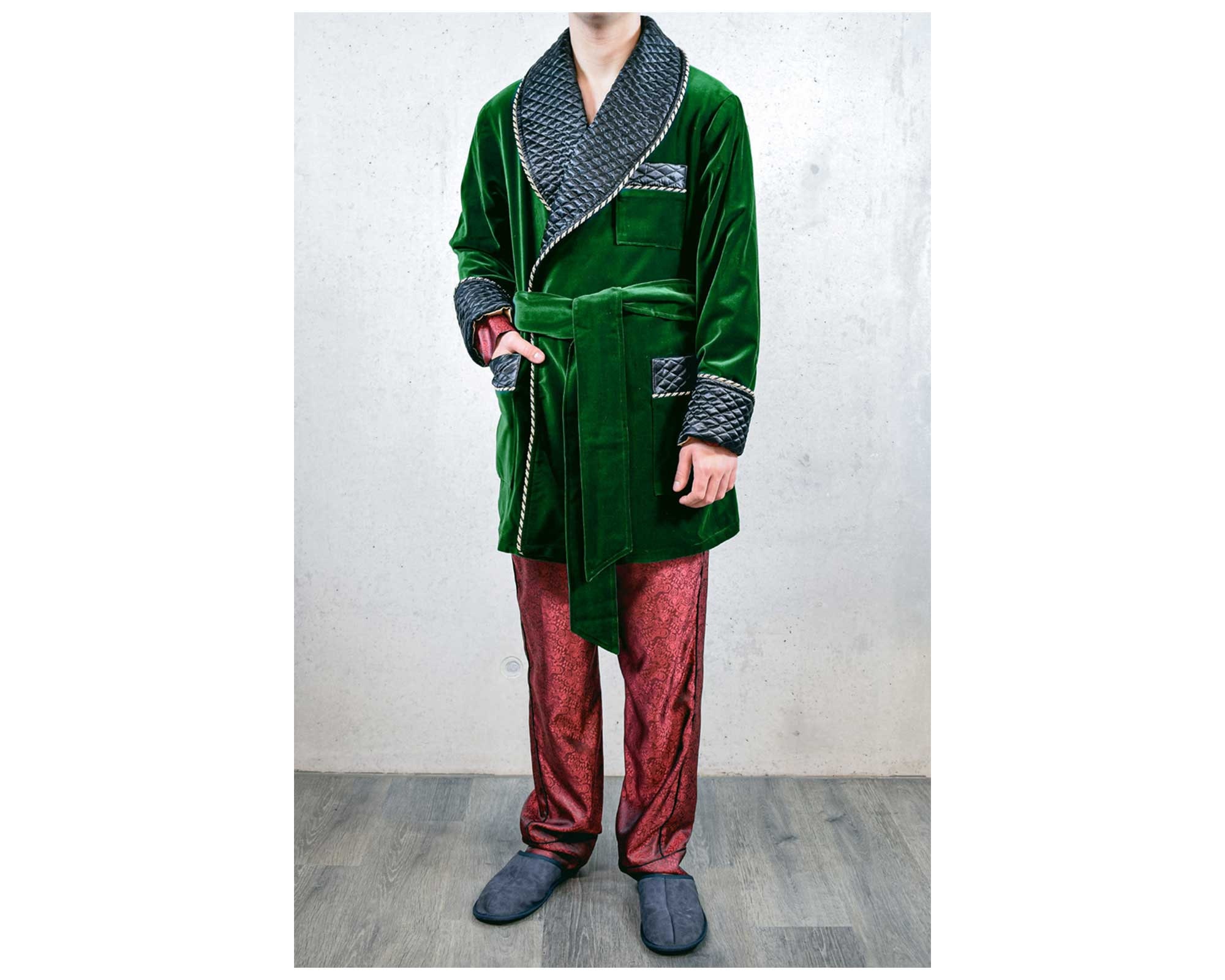 Autumn Winter Men Bathrobe 10XL 9XL 8XL 7XL 6XL Bust 150cm Warm Plus Size  Sleepwear Pajama