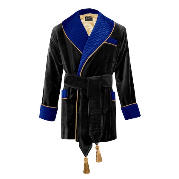Mens Heavy Velvet Robe Etsy