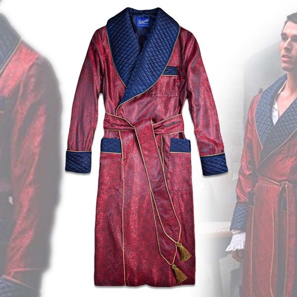 Mens Burgundy Robe - Etsy