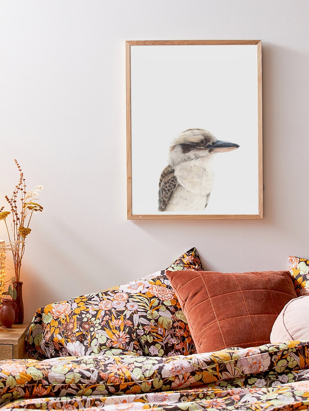 Australian Animal Wall Art Kookaburra Print Australian Bird Etsy
