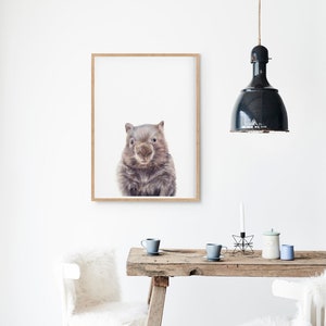 Set of 2 Nursery Prints Wombat Print Quokka Print Animal - Etsy Australia