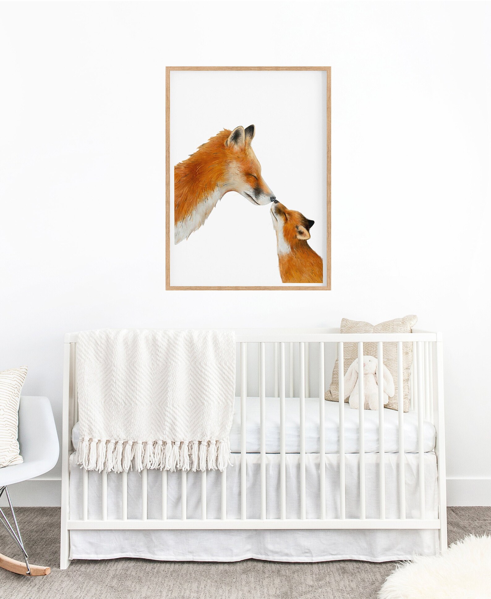 Baby Animal Nursery Prints Fox Print Woodland Nursery Kids Etsy