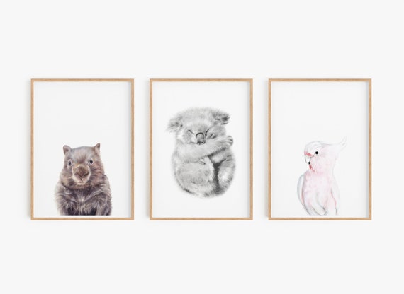 set of 3 nursery prints