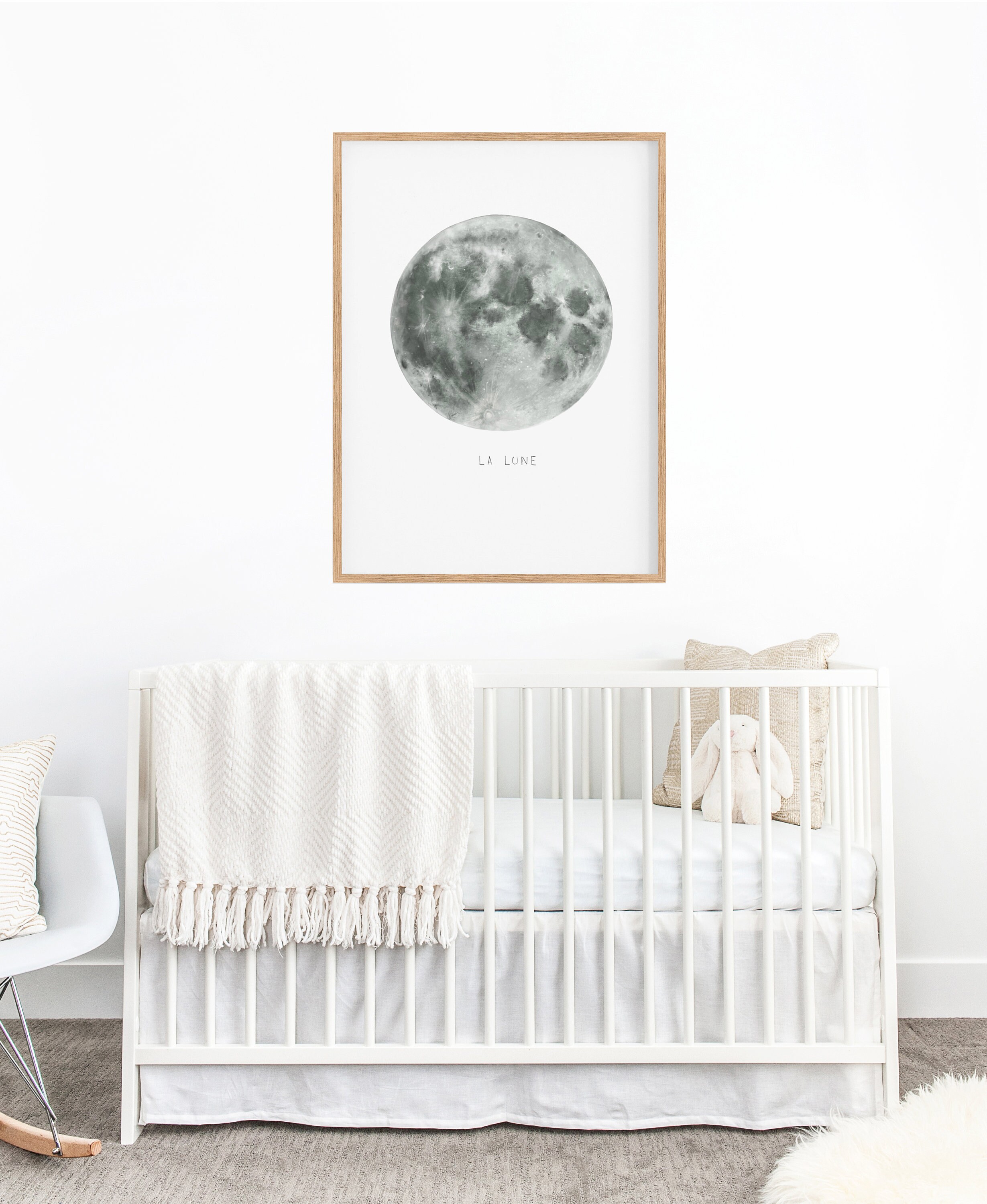 Moon Print Full Moon Wall Art Celestial Decor Moon Phases Etsy