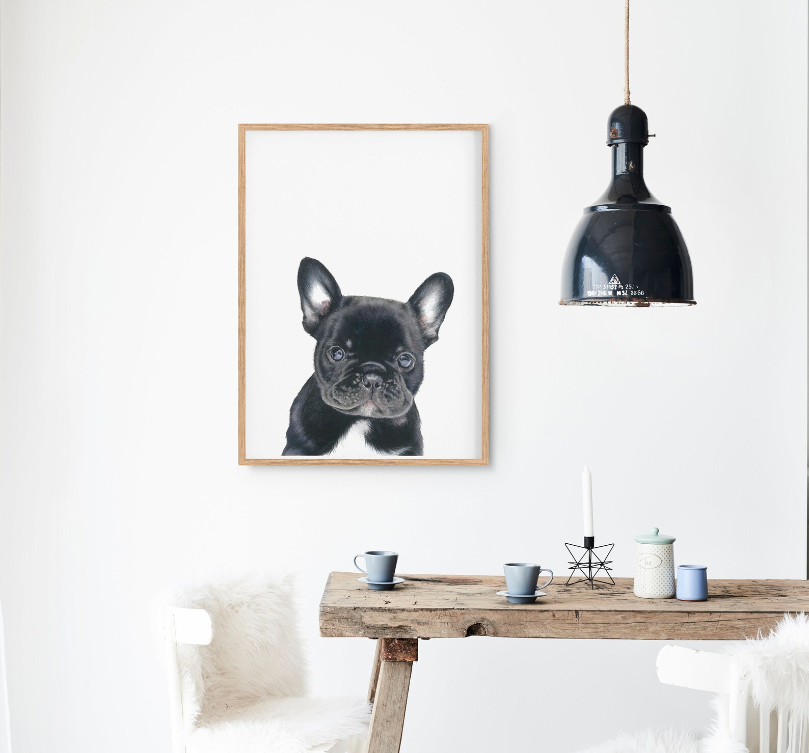 French Bulldog Decor Dog Wall Art Pet Print Dog Lover Gift Etsy Australia