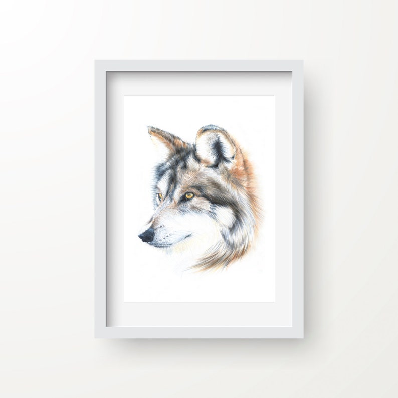 Animal Wall Art Bohemian Decor Art Presents for Dad Zen Home Decor Gift For Him Unique Birthday Gift Nursery Art Wolf Print