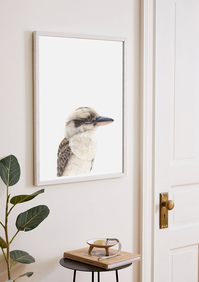 Australian Animal Wall Art Kookaburra Print Australian Bird Etsy