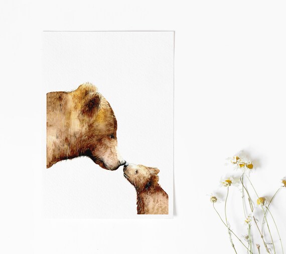 baby bear nursery wall decor