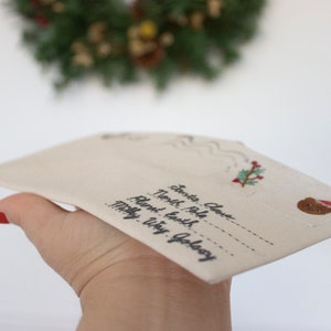 Christmas cloth envelope