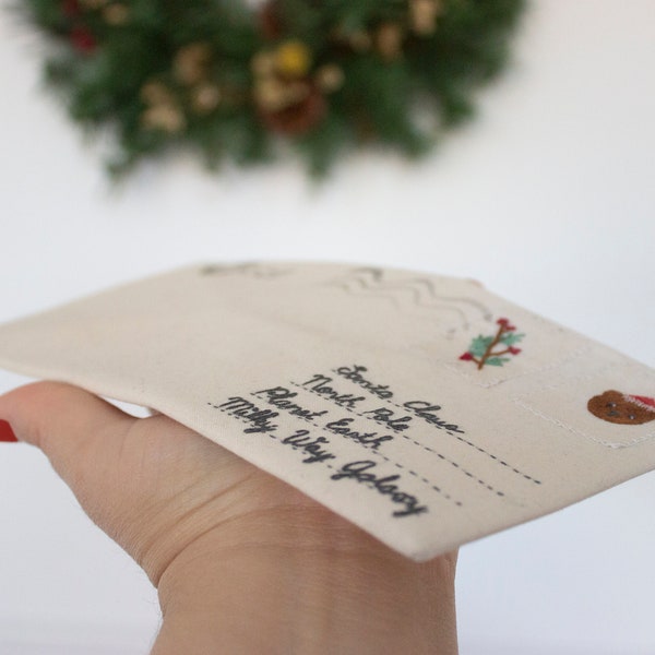 Christmas cloth envelope