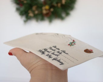 Christmas cloth envelope