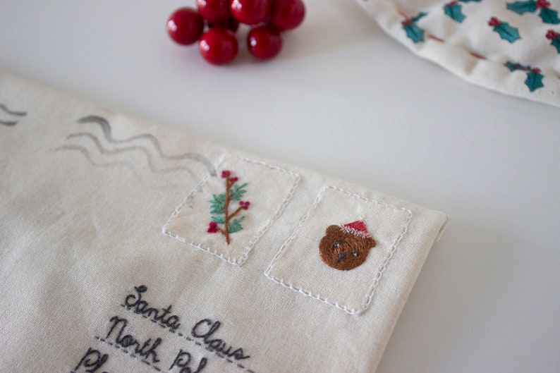 Christmas cloth envelope imagen 4