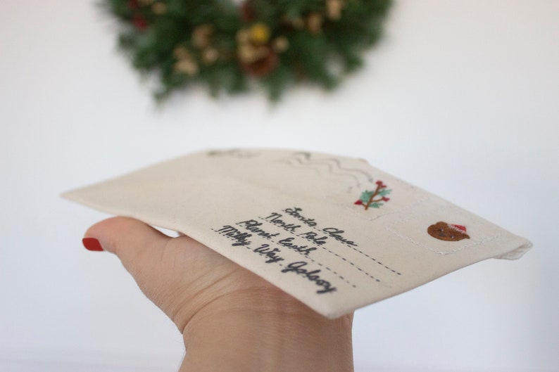 Christmas cloth envelope image 1