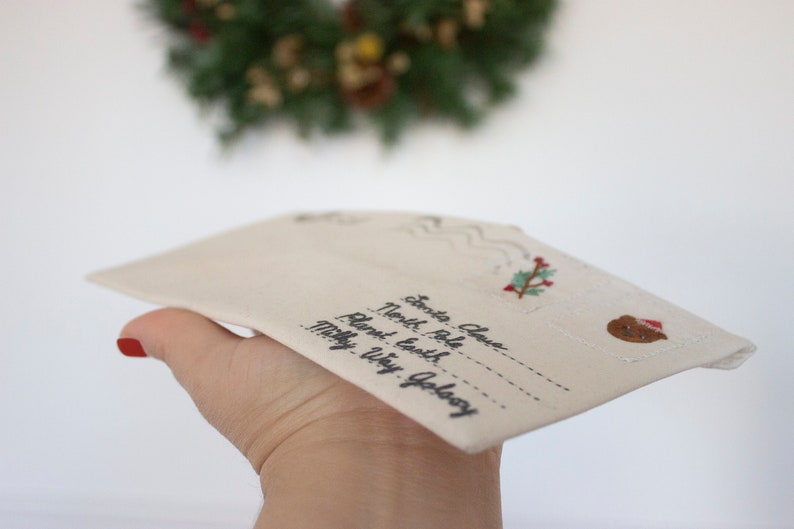 Christmas cloth envelope imagen 1