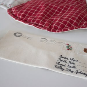 Christmas cloth envelope Santa Claus