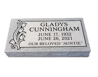 Cemetery marker-24x12x4" 579.00 includes engraving free shipping to qualified commercial business other locations priced below