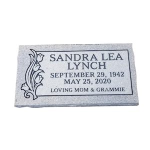 Headstone bevel single- engraving included- multiple designs- free shipping available.