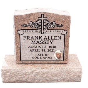 Headstone- cemetery monument- large granite - engraving included