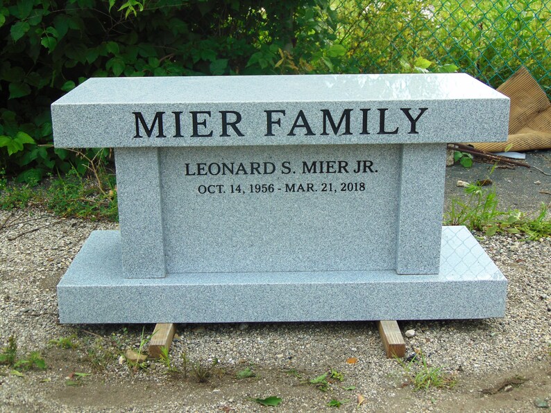 Cemetery cremation bench 1899.00 free shipping to qualified Etsy