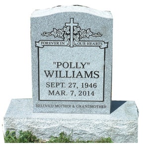 Headstone- cemetery monument-  granite - engraving included
