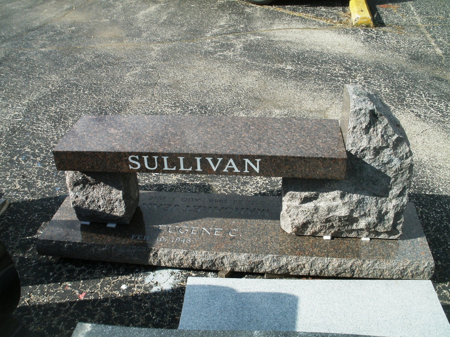 Cemetery cremation memorial bench available to be Etsy