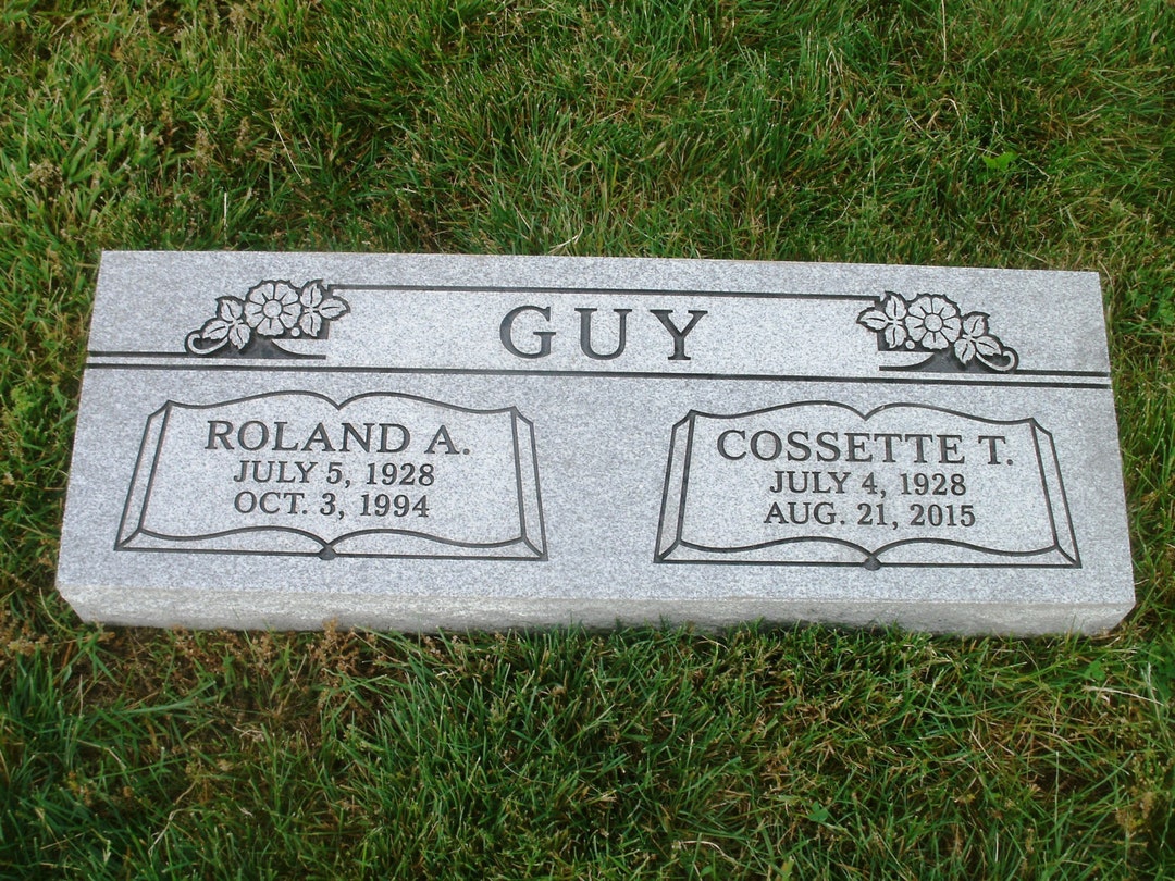 Companion Bevel Headstone Engraving Included Multiple Design Options Shipped Free to Qualifying