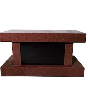 Cemetery cremation bench headstone- 4 interments- engraving available- free shipping to qualified locations