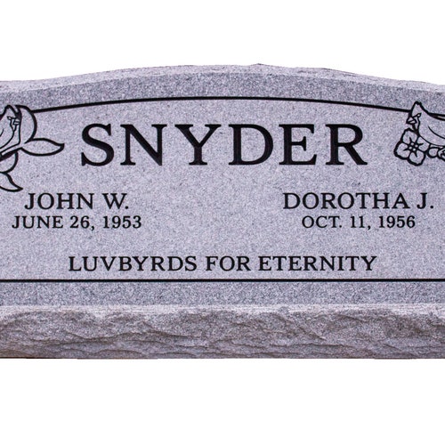 Headstone Small Companion Upright Custom Engraving Included Etsy