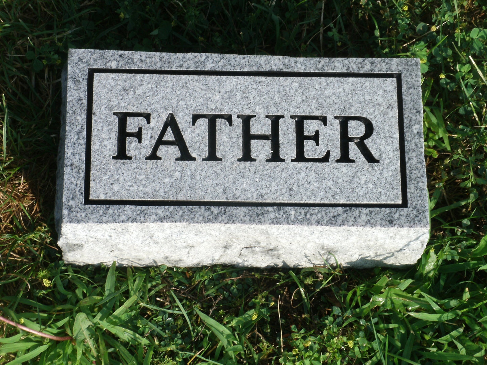 Grave Foot Stone Gray 10 X 5 X 4 Granite Includes Engraving Etsy