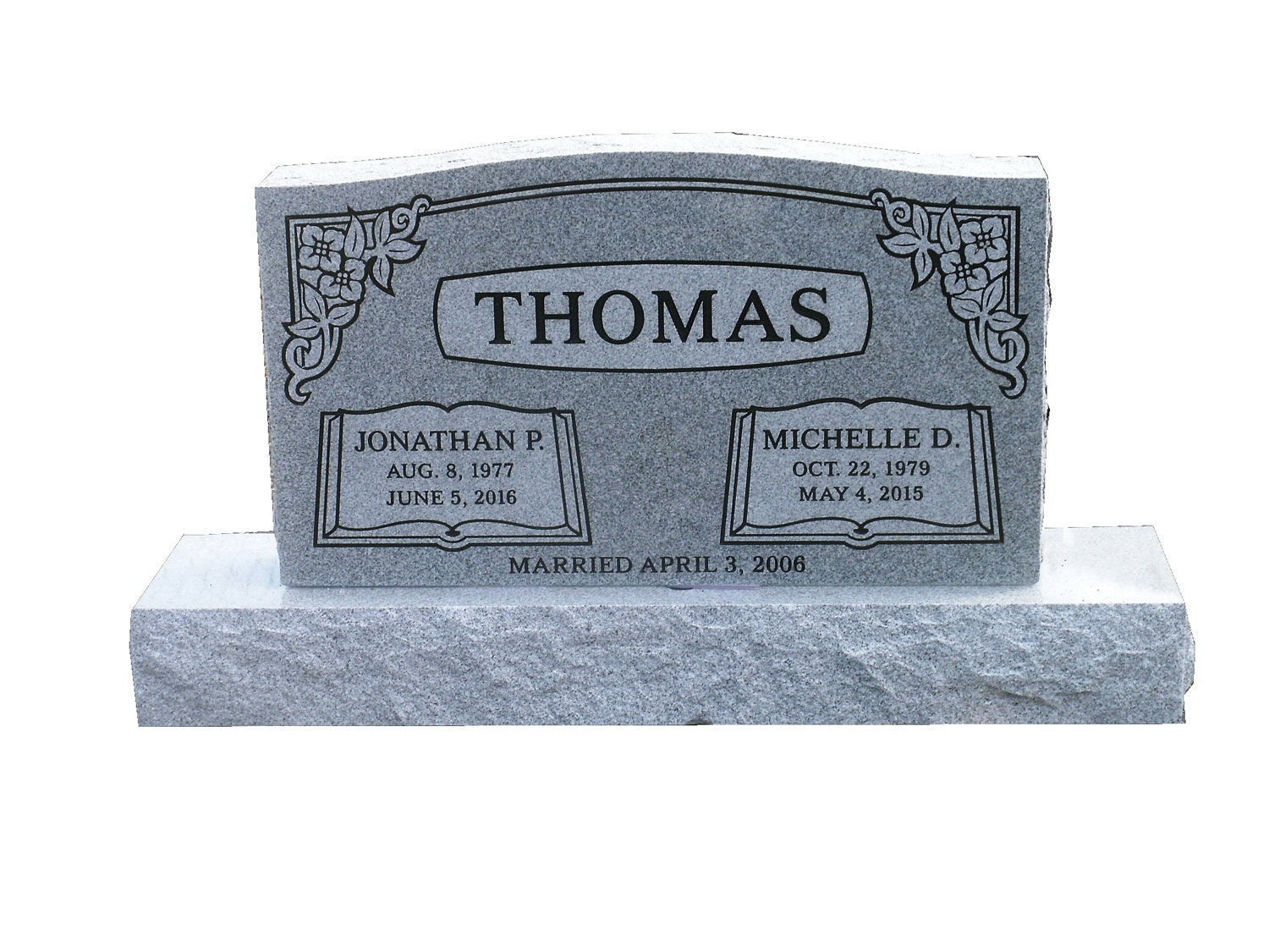 Cemetery Granite Headstone 36 X 6 X 20 1399.00 Free Etsy Canada
