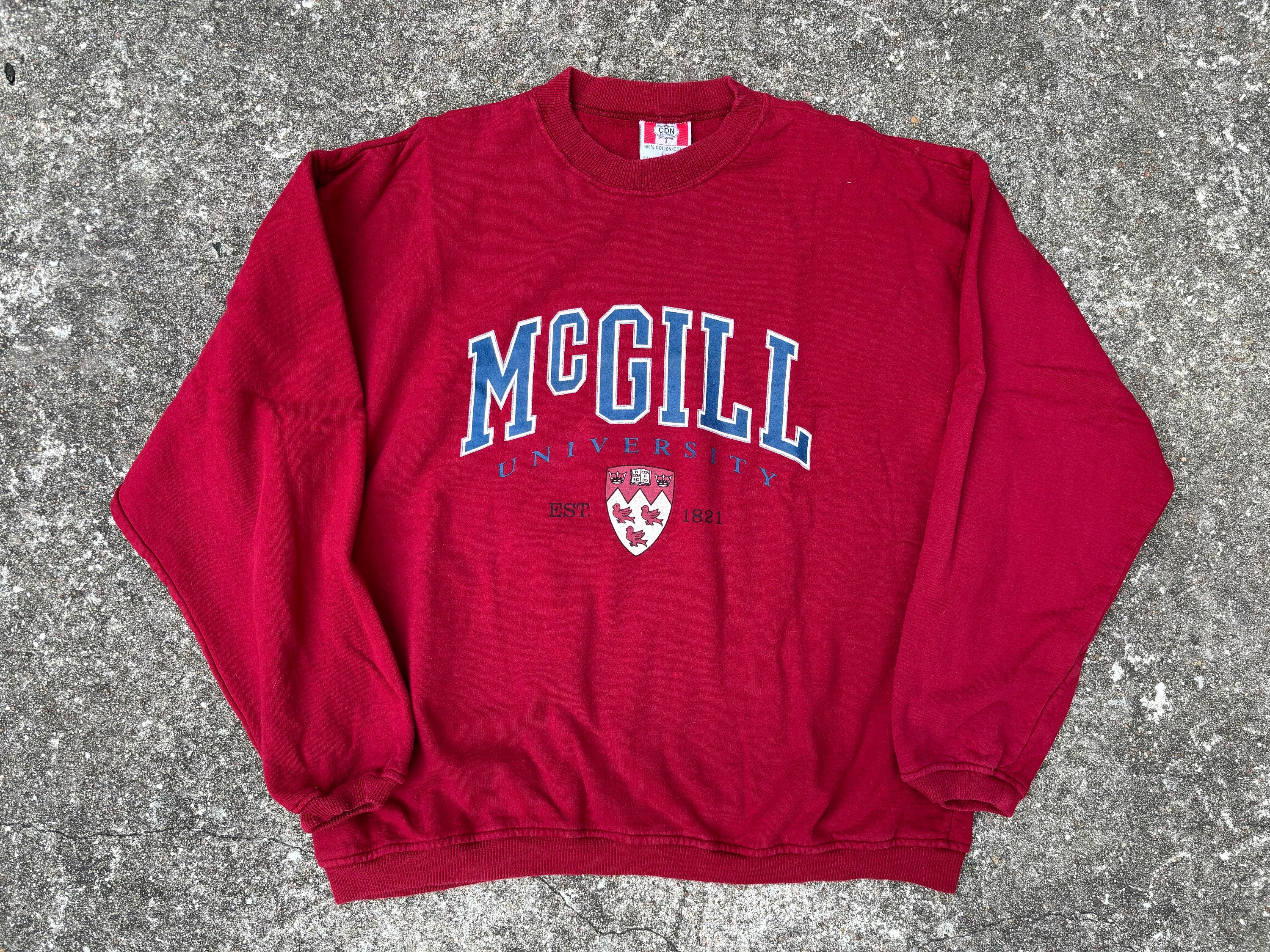 Vintage mcgill sweatshirt hot sale