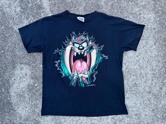 Vintage 1995 Taz Big Face Shirt Size Large by Looney Tunes - Etsy