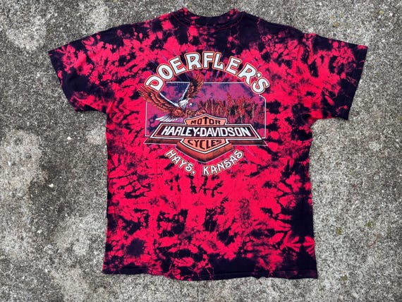 Vintage 90s Harley Davidson Doerfler's Hays Kansas Shirt 21x26 - Etsy
