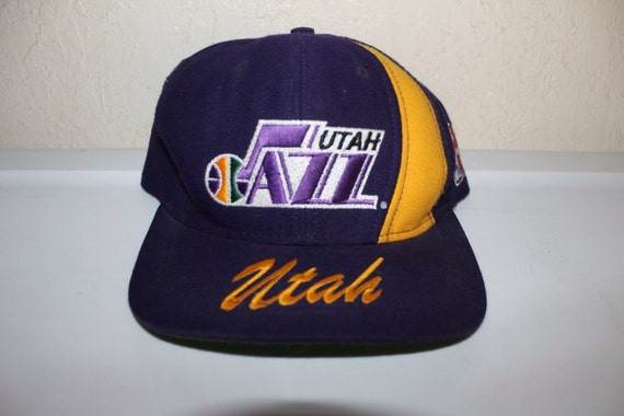 Vintage 90's Utah Jazz Snapback by Nutmeg - image 1
