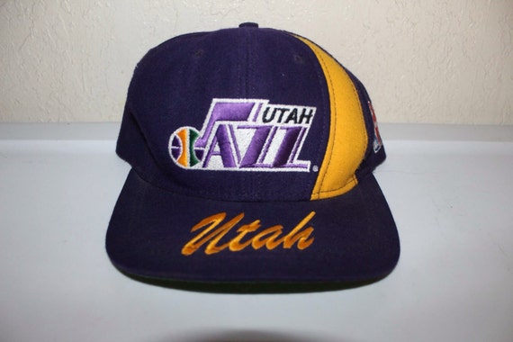 vintage utah jazz hat