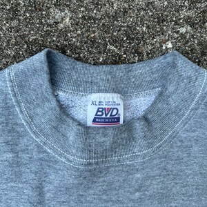 Vintage 90’s Grey Blank Sweatshirt Size XL by BVD image 2