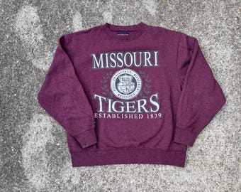 Vintage 90s University of Missouri Tigers Crewneck Size L by Jansport