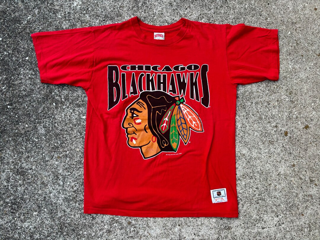 Sweat Vintage Années 90 Chicago Blackhawks – Logo 7 – Taille M – Parfait État
