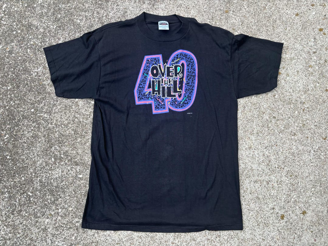 Vintage 90s Over the Hill 40 Birthday Shirt Size XL - Etsy