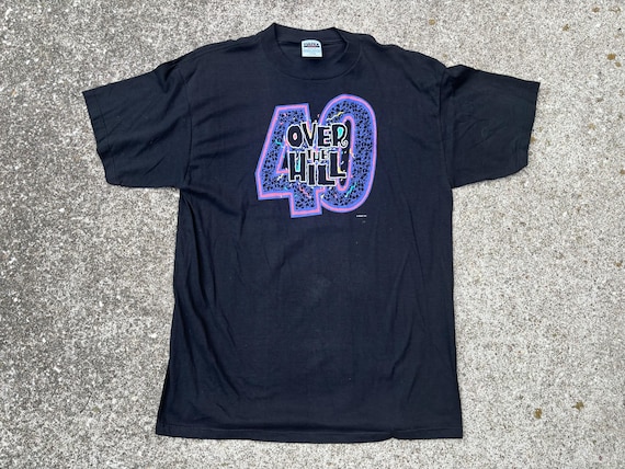 Vintage 90s Over the Hill 40 Birthday Shirt Size XL - Etsy