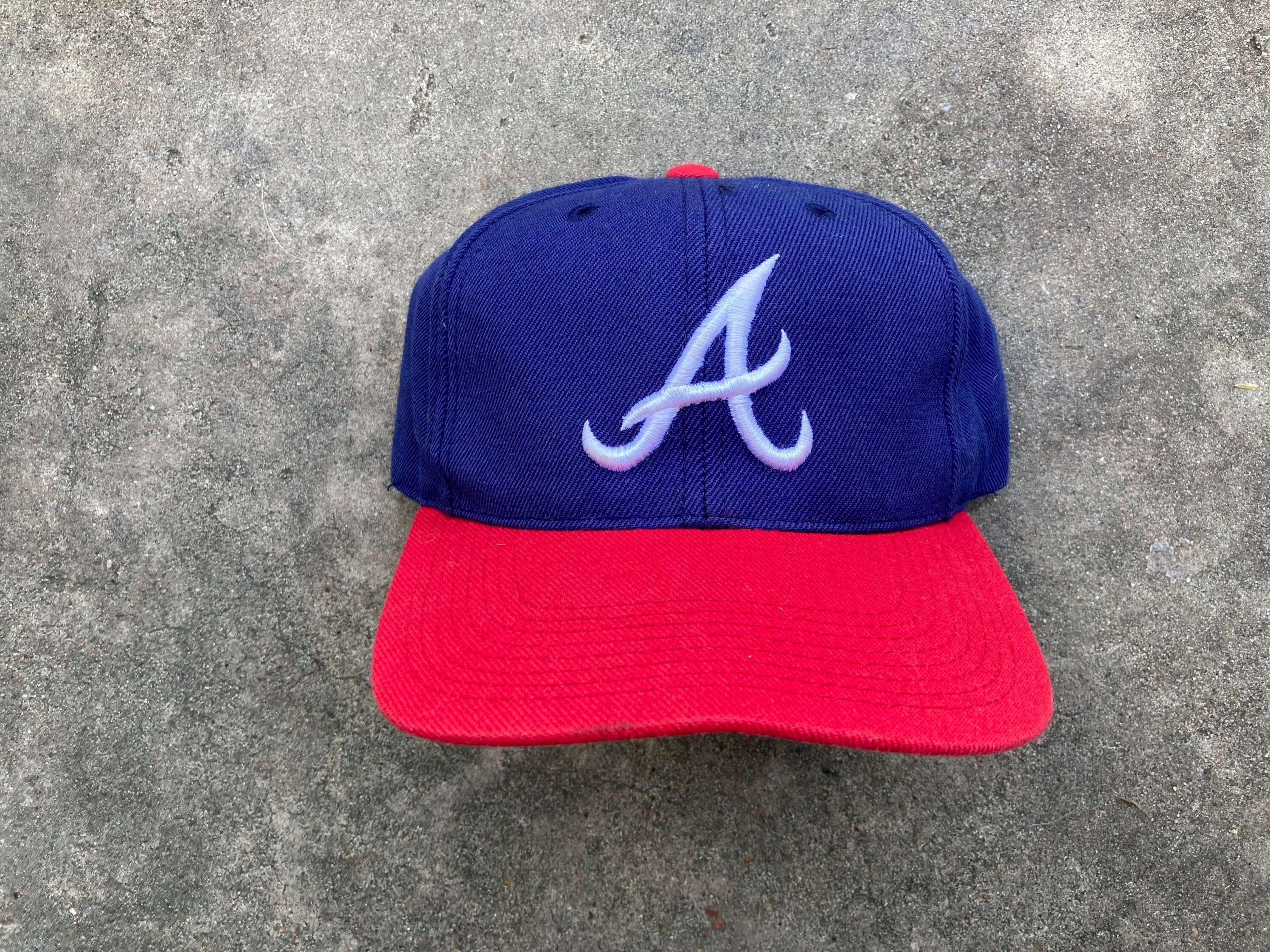 Vintage Atlanta Braves Hat Specialties White Cap 100% Cotton MLB One Size  Rare