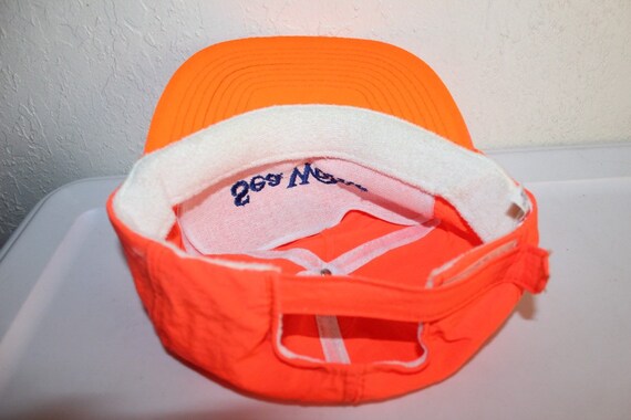 Vintage 90's Sea World Neon Orange Hat by Mohrs - image 3