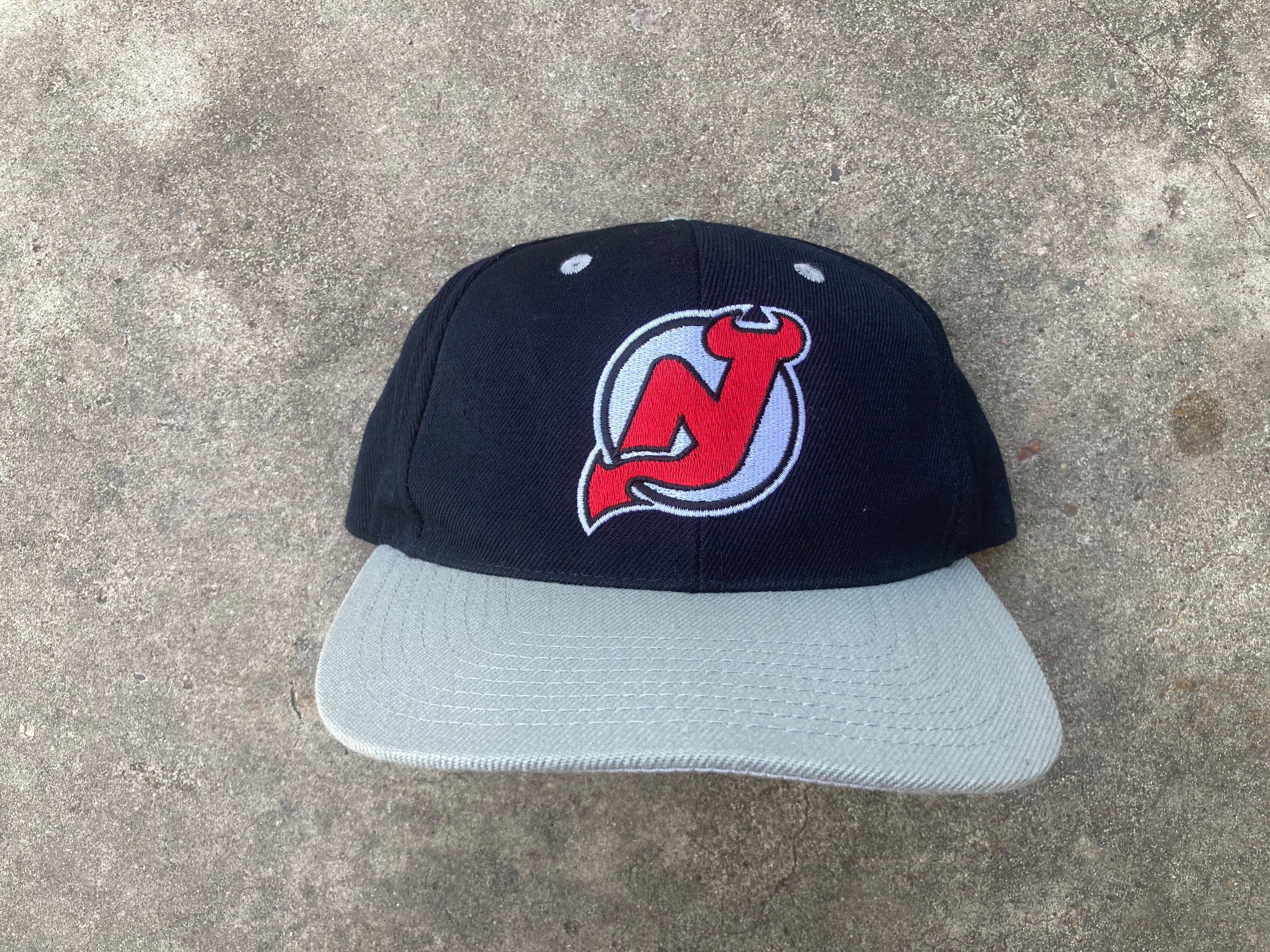 New Jersey Devils Youth Foam Front Trucker Snapback Hat - Black
