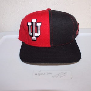 Vintage 90 &#39; s Université de l’Indiana Hoosiers Snapback par Caifornia coiffure