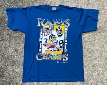 Vintage 2000 St. Louis Rams Champs-shirt maat XL