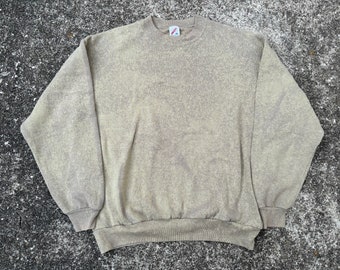 Vintage 90’s Brown Splash Crewneck Sweatshirt Size XL by Jerzees