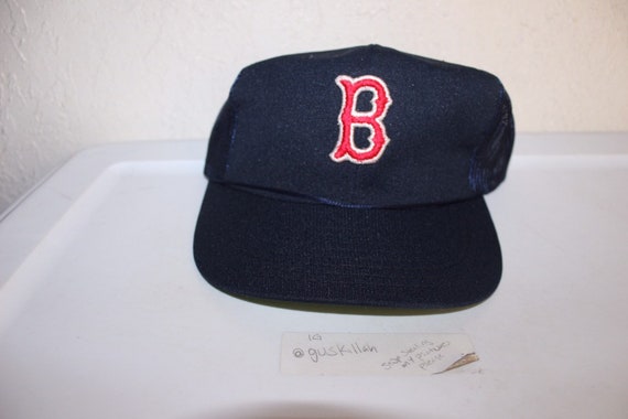 vintage 90s boston red sox meshback hat by sports etsy