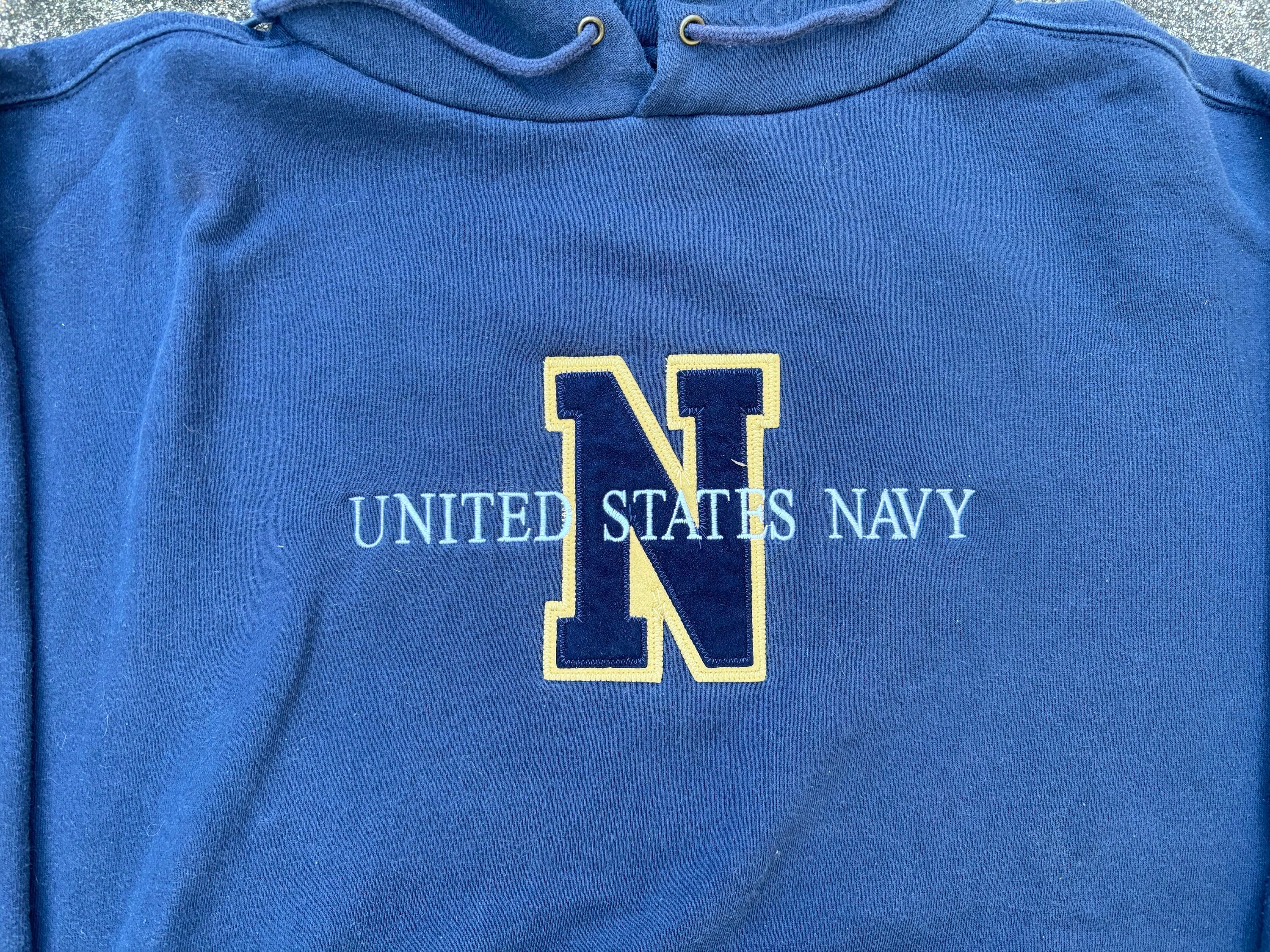 Vintage 90's United States Navy Hoodie Size L by Jansport - Etsy