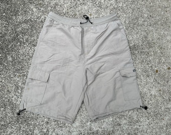 Vintage 1990s JNCO Jeans Baggy Cargo Shorts Size 32 / Rare Vintage